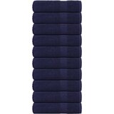 VidaXL Kopalne brisače 10 kos modra 100x150 cm 360 g/m&amp;sup2; 100% bombaž Slike