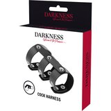 Darkness NASTAVLJIV USNJEN OBROČ ZA DVOJNI PENIS IN MODA, (21263551) Cene