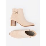 Shelvt Elegant ankle boots in light beige | Shoptok.si