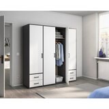 Rauch Möbel OMARA S KLASIČNIMI VRATI, siva, bela | Shoptok.si