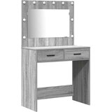  toaletna mizica z LED ogledalom, siva, 78.5x41x135 cm | Shoptok.si