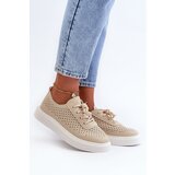 Boto Lace-up Platform Sneakers in Beige Tanvi | Shoptok.si