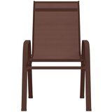 Maison Chic Vrtni stoli - Stol za vrt 2 kosa rjav tekstil JS1240, (21878732) Cene
