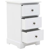  Noćni ormarić od MDF-a i borovine 35 x 32 x 59 cm | shoptok.hr