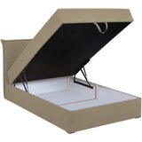 MID.YOU POSTELJA Z VZMETNICO 120 cm x 200 cm , tekstil, leseni material bež | Shoptok.si
