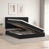  Krevet s madracem i skladištem Crna 160 x 200 cm Baršun | shoptok.hr
