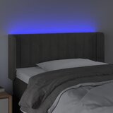 LED uzglavlje tamnosivo 83x16x78/88 cm baršunasto | shoptok.hr