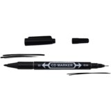  Set of Double-Sided Waterproof Markers for CDs Black 10pcs. | shoptok.hr