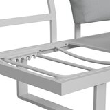 Bessagi Garden Jedilna Lounge Garnitura Leandra, Bela, 4-Delno | Shoptok.si