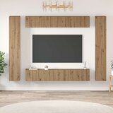  Set TV komoda s policom Zidne Ostalo s pohranom s vratima 10 pcs hrast artisan 30.5 x 30 x 90 cm Cijene