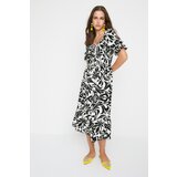 Trendyol Design Black Patterned Gipe Dress | shoptok.hr