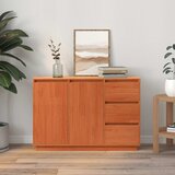  Kreveta Smeđi hrast 111 x 34 x 75 cm Čvrsto borovo drvo | shoptok.hr