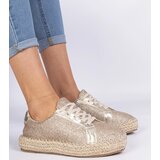 Gemre Golden women's espadrilles decorated with glitter Taredo | shoptok.hr