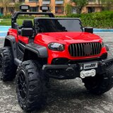 dečiji džip dvosed 4x4 mercedes style na akumulator - crveni