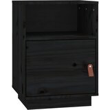 Maison Chic Nočna omarica - Nočna miza črna 40x34x55 cm trdna borovina, (21686866) Cene