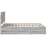  Konstrukcija postelje s predalom Siva Sonoma 150 x 200 cm, (5000121628) | Shoptok.si