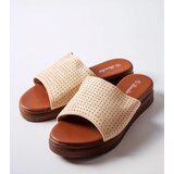 Gemre Beige sandals with openwork upper Idabel | Shoptok.si