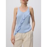 Reserved Top s volanima - bljedoplavo | shoptok.hr