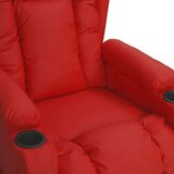vidaXL Električna masažna fotelja crvena boja vina od umjetna koža | shoptok.hr