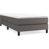  S oprugama i madracem sivi 90 x 200 cm od umjetne kože | shoptok.hr