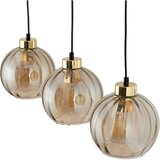 Luster na sajli DEVI 3xE27/15W/230V crna/zadimljeno bež | Eponuda.com