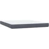  Krevet s oprugama i madracem LED tamnosivi 180x210 cm baršunasti | shoptok.hr