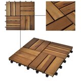  30-dijelni set pločica za trijem 30 x 30 cm bagrem | shoptok.hr
