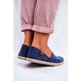 Boto EVENTO Women's Velvet Espadrilles Navy Vulcano | Shoptok.si
