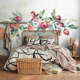  Foto tapeta - Apple branch - landscape with a plant and red apples on a white background 500x350 | shoptok.hr