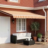  Povlačivi tende Žuta, narančasta i bijela 4 x 2 m | shoptok.hr