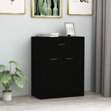 vidaXL Komoda crna 60 x 30 x 75 cm od konstruiranog drva Cijene