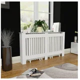 Dekorativen pokrov/omarica za radiator 152 cm mdf bele barve