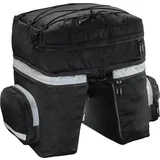 Hama bicycle pannier bag for luggage carrier 3 parts black