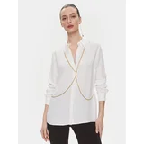 Elisabetta Franchi Srajca CA-022-41E2-V380 Bela Regular Fit