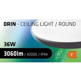  LED plafonsko svetlo CIRCLE za kupatilo, 36W, 230V, 4000K, prečnik 45 cm, IP44, crno | Eponuda.com