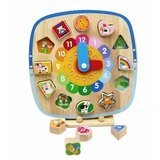 Pino drvena igračka za decu Umetaljka Sat sa magnetima Cene
