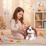  Pli&amp;scaron;ani &amp;scaron;tene u torbi, igračka za beagle za djecu + četka za njegu Slike