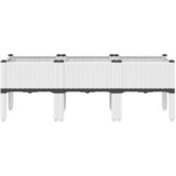  Vrtna sadilica s nogama bijela 120 x 40 x 42 cm PP | shoptok.hr