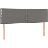  Box spring postelja z vzmetnico siv 140x190 cm umetno | Shoptok.si