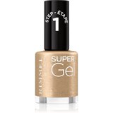 Rimmel London Super Gel STEP1 lak za nohte 12 ml odtenek 095 Going For Gold | Shoptok.si