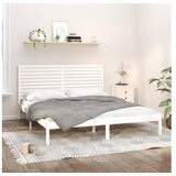  Za krevet od masivne borovine bijeli 200 x 200 cm | shoptok.hr