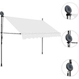 Tenda na ručno uvlačenje s LED svjetlima 300 cm krem | shoptok.hr