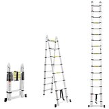  Duple aluminijumske teleskopske merdevine 1,9+1,9m Cene