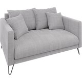 Ropez Svijetlo siva sofa od šenila 140 cm Freya – Cijene