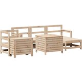  Vrtna sedežna garnitura 7-delna trdna borovina, (21145712) | Shoptok.si