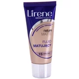 Lirene Nature Matte matirajoči fluidni tekoči puder za dolgoobstojen učinek odtenek 15 Tanned 30 ml