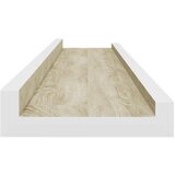  Zidne police 2 kom bijele i boja hrasta sonome 80 x 9 x 3 cm | Eponuda.com