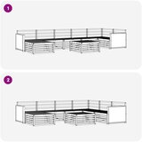  Set vanjskih sofa 8 kom. Prirodna | shoptok.hr