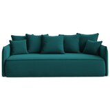 Makamii Tirkizna baršunasti sklopiva/s prostorom za odlaganje sofa 225 cm Hula – Cijene