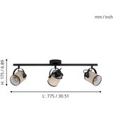 Eglo 43495 - RUSCOMB spot svetiljka 3xE27/10W/230V | Eponuda.com
